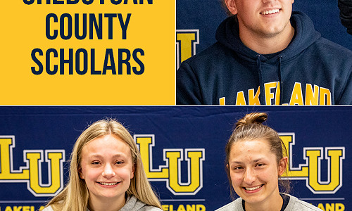 Lakeland welcomes three Sheboygan County Scholars