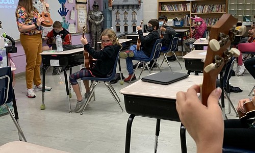 String theory: Sherrard Elementary students are learning ukulele