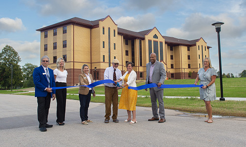 Hundreds gather to celebrate residence hall re-dedication